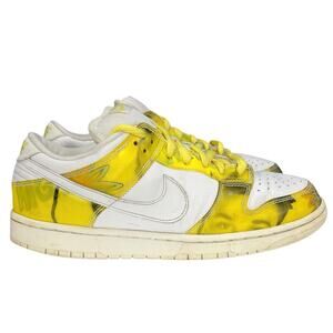 NIKE Men's DUNK LOW PRO SB "De La Soul" Sneakers 304292-171 Yellow White Size 11